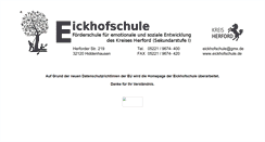 Desktop Screenshot of eickhofschule.de